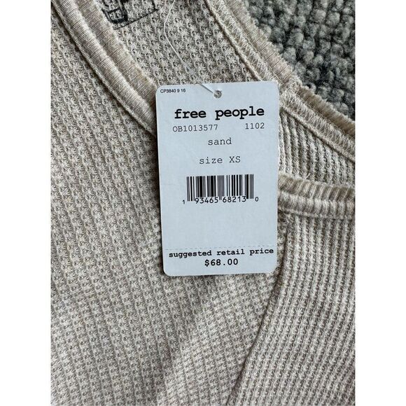 Free People Sand Oversized Thermal Top - Picture 5 of 7